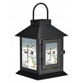 LED Coach Lantern w/ Timer- "Let It Snow" by Lisa Kennedy